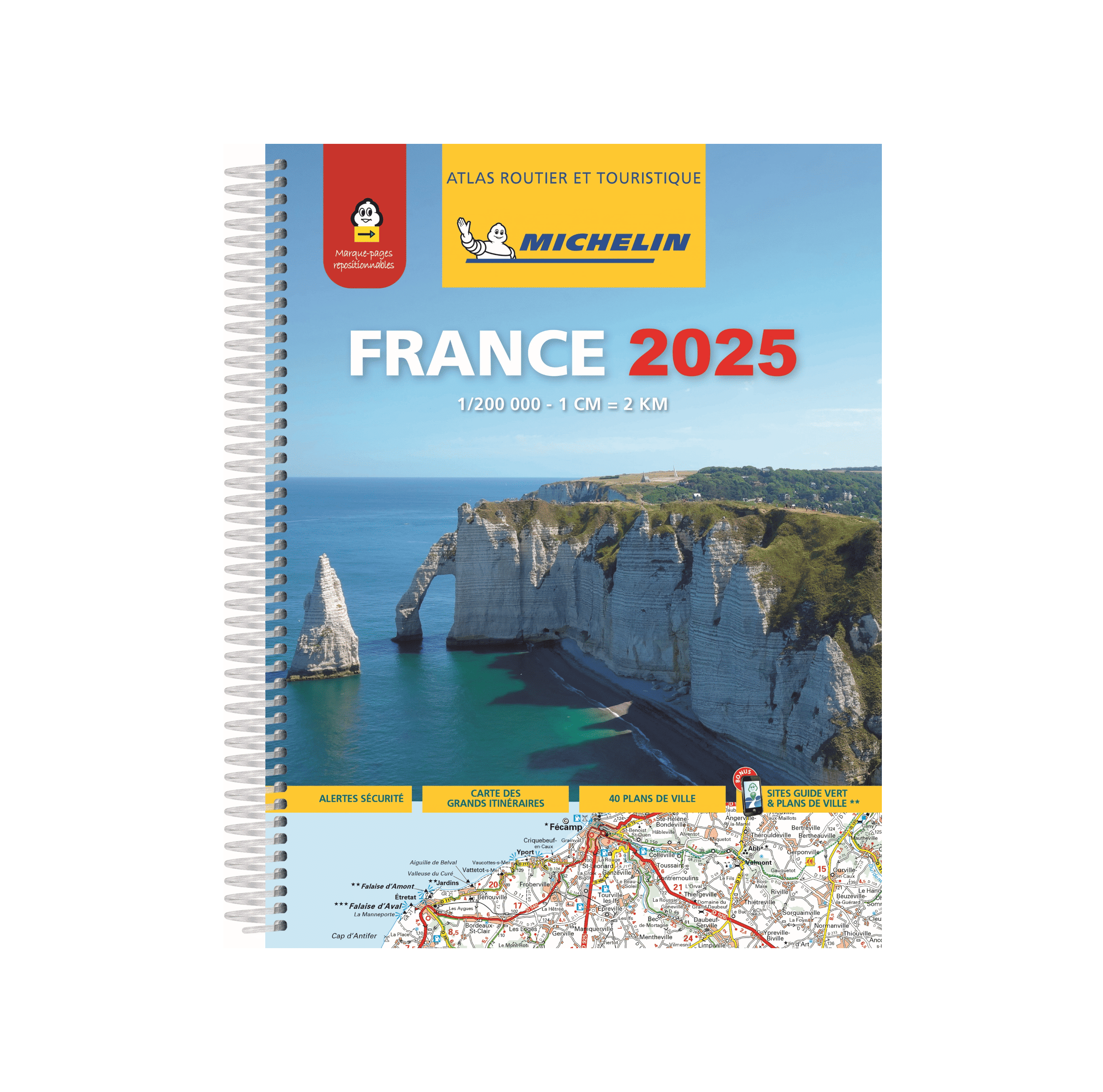 Atlas with spiral 2025 - Maps and guides Michelin