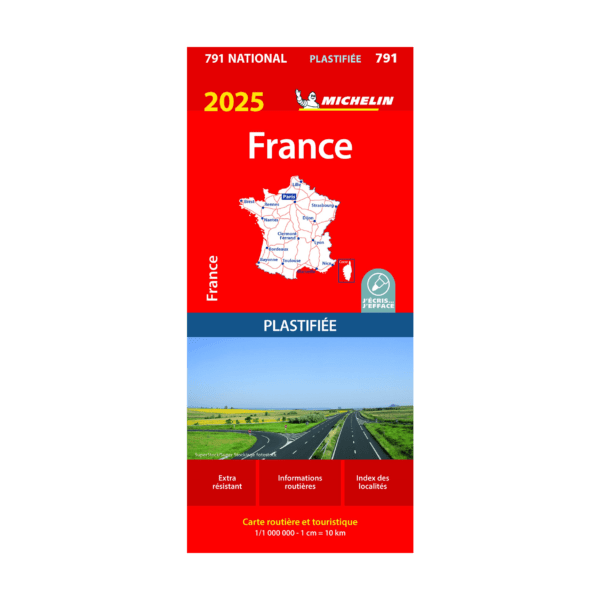 National Map 791 France laminated – Maps and guides Michelin