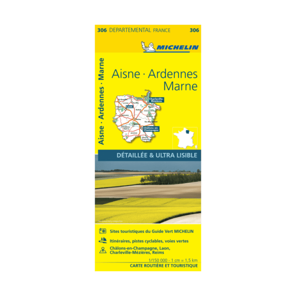 Departemental Map 306 Aisne - Maps and guides Michelin