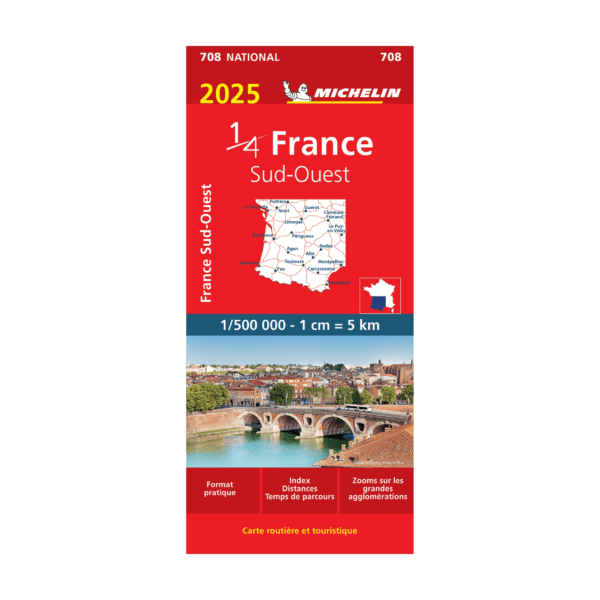 National Map 708 FRANCE 2025 – Maps and guides Michelin