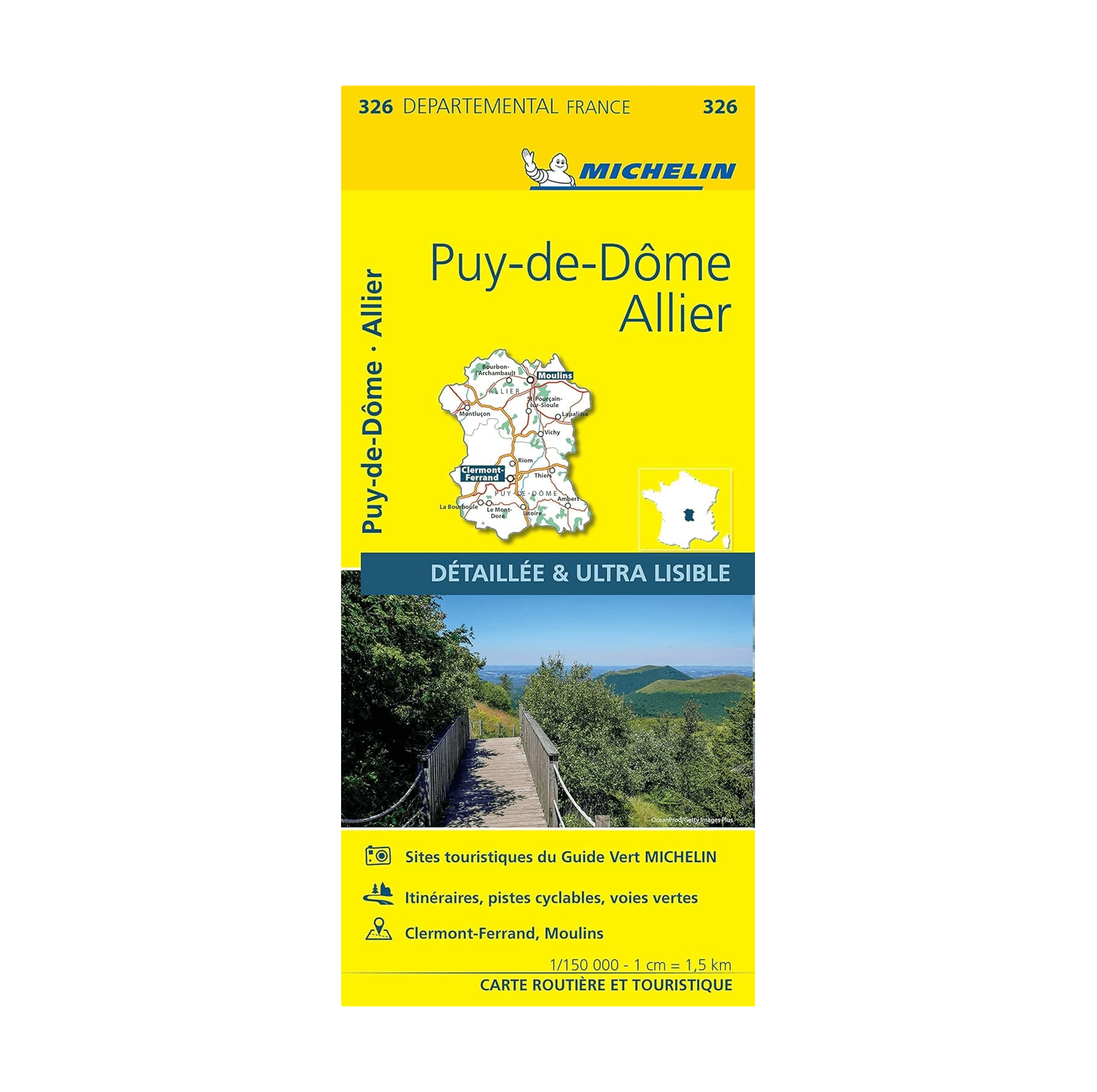 Departemental Map Puy-De-Dôme - maps and guides Michelin